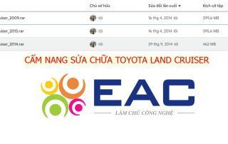 Bộ tài liệu ô tô, cẩm nang sửa chữa Toyota Land Cruiser - Trường Dạy Nghề EAC