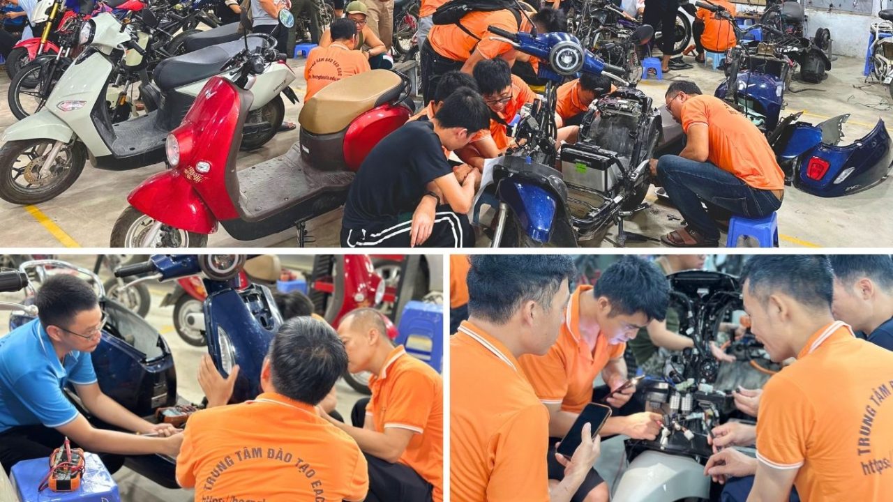 Thực Hành Sửa Xe Máy Điện Tại EAC Thực Hành Sửa Xe Máy Điện Tại EAC