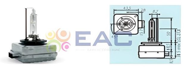 Tìm Hiểu Về Nguyên Lí Hoạt Động Và Cấu Tạo Của Đèn Xenon Ô Tô - Trường Trung Tâm Dạy Nghề Ô Tô - Xe Máy EAC Cấu tạo bóng đèn D1S