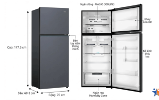 Bảng tổng hợp kích thước tủ lạnh phù hợp với mọi gia đình và căn bếp - Trường Trung Tâm Dạy Nghề Ô Tô - Xe Máy EAC Tủ lạnh 2